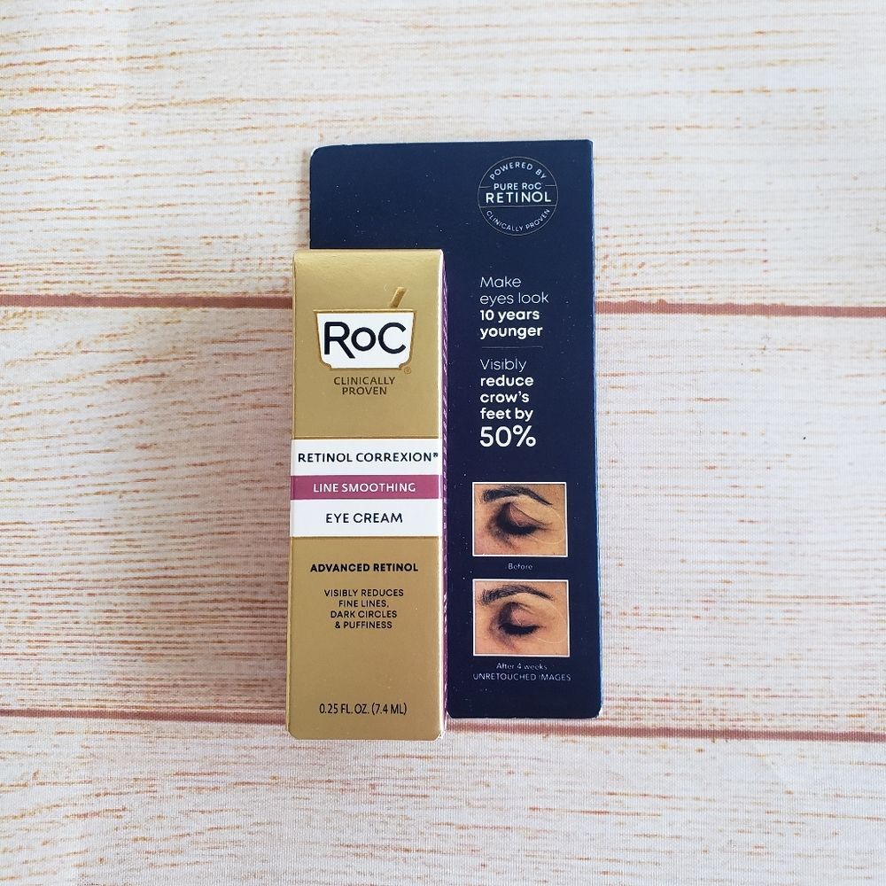 Roc Advanced Retinol Correxion Line Smoothing Eye Cream Anti Wrinkle Puffiness - Picture 1 of 5